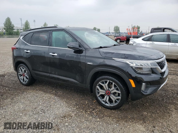 2021 Kia Seltos SX z VIN KNDETCA23M7145724, wystawiony jako Copart lot #60675105 z przebiegiem 108 324 mil mil oraz Szkoda całkowita • Salvage title. Historia ofert i sprzedaży dostępna na DreamBid. Obrazek 4.