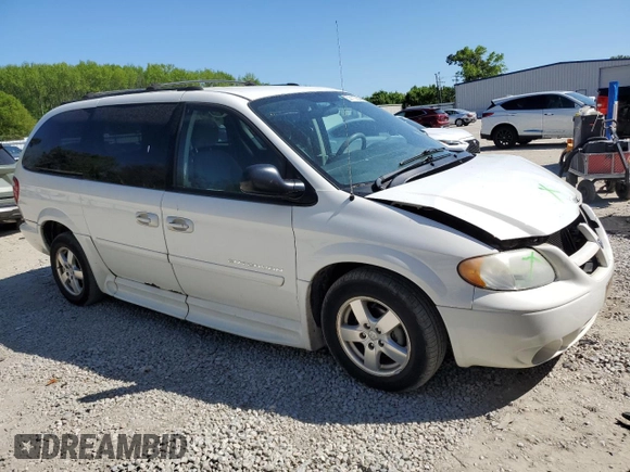 2005 Dodge Caravan SXT with VIN 2D4GP44L55R331470, listed as a Copart auction lot 53113855 with 98,398 mi miles and Salvage title. Bid and sale history available at DreamBid. Image 4.