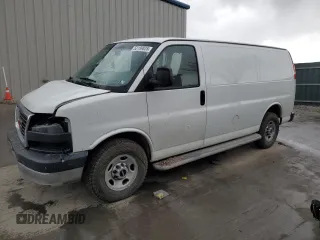 2017 GMC Savana Cargo Van with VIN 1GTW7AFF5H1143359, listed as a Copart auction lot 53189835 with 114,245 mi miles and Salvage Title. Bid and sale history available at carsss.com. Image 1.