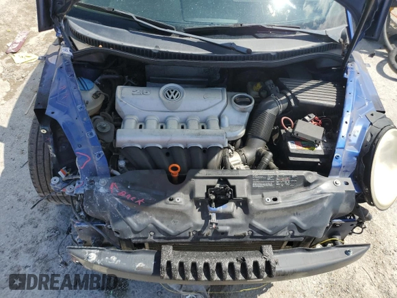 2007 Volkswagen Beetle with VIN 3VWRW31C37M512906, listed as a Copart auction lot 56718745 with 148,796 mi miles and Salvage title. Bid and sale history available at DreamBid. Image 11.