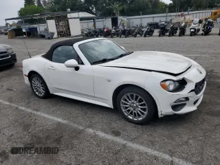 2017 FIAT 124 Spider Classica with VIN JC1NFAEKXH0126511, listed as a Copart auction lot 59601185 with Not provided miles and Salvage title. Bid and sale history available at DreamBid. Image 4.