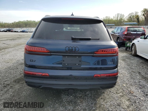 2023 Audi Q7 Premium Plus with VIN WA1LCBF79PD029871, listed as a Copart auction lot 51315265 with 24,036 mi miles and Salvage title. Bid and sale history available at DreamBid. Image 6.