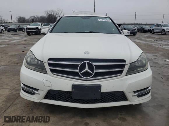 2014 Mercedes-Benz C with VIN WDDGF4HB2EA935084, listed as a Copart auction lot 44710705 with 129,016 mi miles and Salvage Title. Bid and sale history available at carsss.com. Image 5.