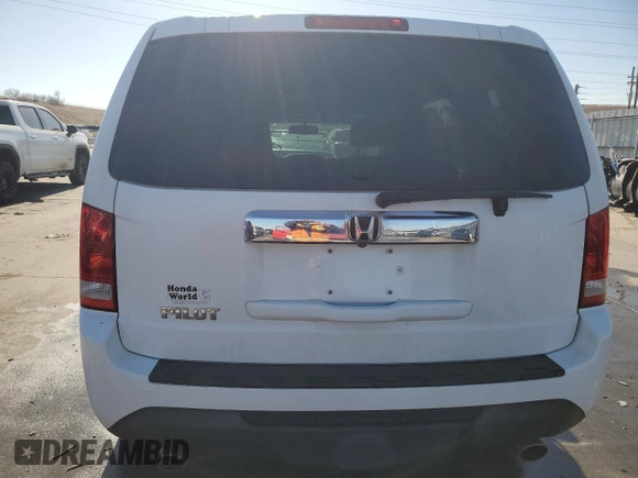 2014 Honda Pilot EX-L with VIN 5FNYF3H77EB015608, listed as a Copart auction lot 43647195 with 59,365 mi miles and Salvage Title. Bid and sale history available at DreamBid. Image 6.