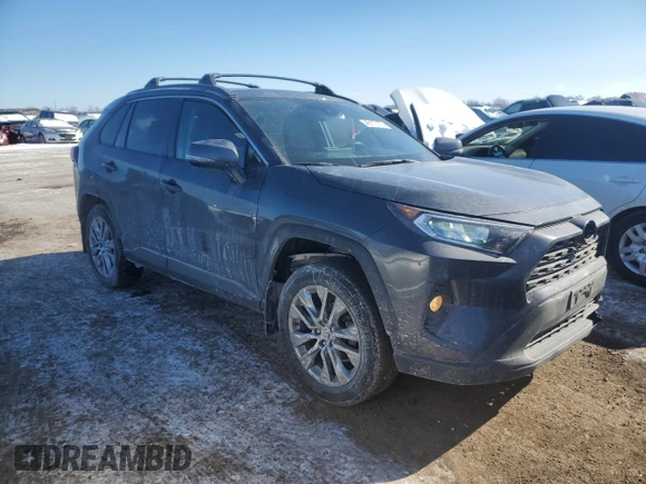 2021 Toyota RAV4 XLE Premium with VIN 2T3A1RFV2MW228513, listed as a Copart auction lot 46177175 with 79,216 mi miles and Salvage title. Bid and sale history available at DreamBid. Image 4.