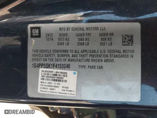 2015 Buick Verano with VIN 1G4PP5SK1F4153246, listed as a IAAI auction lot 41982513 with 225,239 mi miles. Bid and sale history available at carsss.com. Image 9.