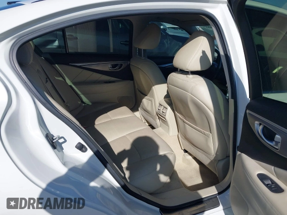 2014 Infiniti Q50 Hybrid Sport with VIN JN1AV7AP0EM691057, listed as a IAAI auction lot 41836162 with 147,477 mi miles and . Bid and sale history available at DreamBid. Image 8.