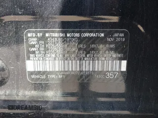 2020 Mitsubishi Outlander ES with VIN JA4AR3AU7LU014515, listed as a IAAI auction lot 42234768 with 79,273 mi miles and . Bid and sale history available at DreamBid. Image 9.