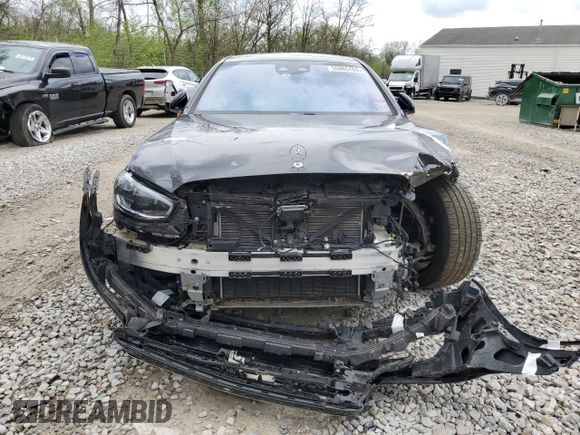 2022 Mercedes-Benz S 500 with VIN W1K6G6DB0NA088382, listed as a Copart auction lot 55065765 with 19,866 mi miles and Salvage Title. Bid and sale history available at DreamBid. Image 5.