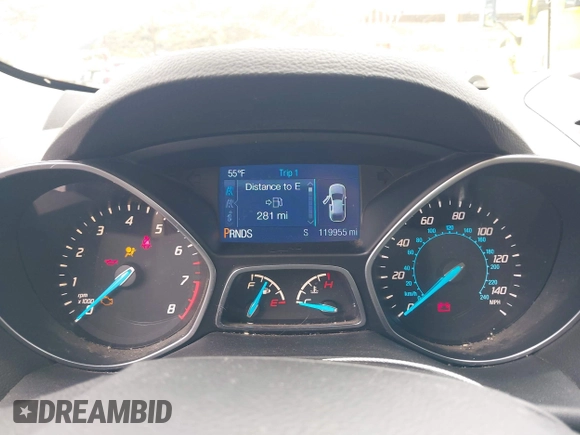 2014 Ford Escape SE with VIN 1FMCU0GX5EUC45408, listed as a IAAI auction lot 41795382 with 119,955 mi miles. Bid and sale history available at carsss.com. Image 7.