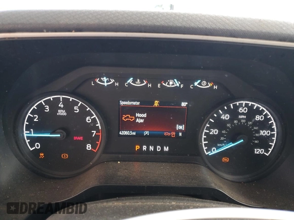 2021 Ford F-150 XL with VIN 1FTMF1C51MKE44107, listed as a Copart auction lot 46626895 with 42,060 mi miles and Clean title. Bid and sale history available at DreamBid. Image 9.
