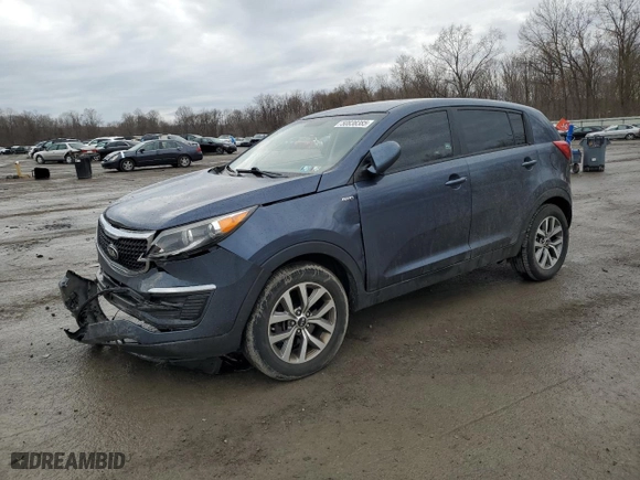 2014 Kia Sportage LX with VIN KNDPBCAC4E7565935, listed as a Copart auction lot 50838385 with 118,490 mi miles and Salvage Title. Bid and sale history available at carsss.com. Image 1.