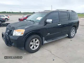 2009 Nissan Armada SE z VIN 5N1BA08D59N602675, wystawiony jako IAAI lot #42314277 z przebiegiem 168 540 mil mil oraz . Historia ofert i sprzedaży dostępna na DreamBid. Obrazek 2.