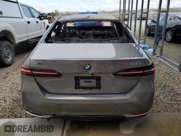 2024 BMW 5 Series 530i xDrive with VIN WBA53FJ04RCS72056, listed as a Copart auction lot 78509344 with 0 mi miles and Salvage Title. Bid and sale history available at carsss.com. Image 6.