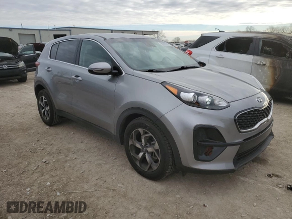 2020 Kia Sportage LX with VIN KNDPM3AC0L7702554, listed as a Copart auction lot 50599375 with 39,304 mi miles and Salvage Title. Bid and sale history available at DreamBid. Image 4.