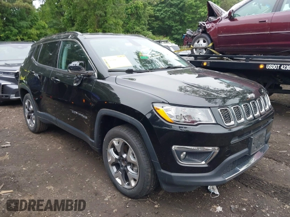 2020 Jeep Compass Limited with VIN 3C4NJDCB4LT155374, listed as a IAAI auction lot 42437611 with 43,867 mi miles and . Bid and sale history available at DreamBid. Image 13.