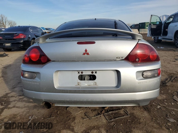 2001 Mitsubishi Eclipse with VIN 4A3AC54H71E185335, listed as a Copart auction lot 44184055 with 93,798 mi miles and Salvage Title. Bid and sale history available at DreamBid. Image 6.