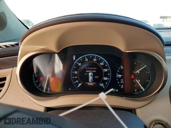 2015 Buick LaCrosse Leather with VIN 1G4GB5G31FF225549, listed as a Copart auction lot 44574225 with 47,127 mi miles and Salvage Title. Bid and sale history available at DreamBid. Image 9.