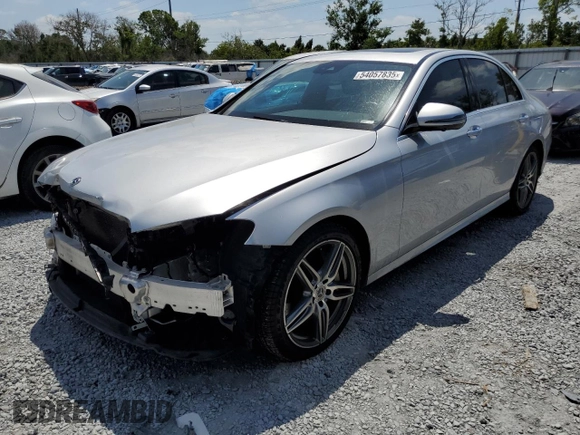 2019 Mercedes-Benz E 300 with VIN WDDZF4JB6KA526567, listed as a Copart auction lot 54057835 with 86,585 mi miles and Salvage Title. Bid and sale history available at DreamBid. Image 1.