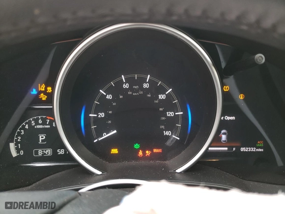 2018 Honda Fit EX-L with VIN 3HGGK5H93JM705870, listed as a Copart auction lot 44578294 with 52,332 mi miles. Bid and sale history available at carsss.com. Image 9.