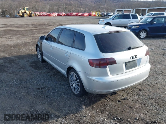 2008 Audi A3 with VIN WAUNF78P48A042687, listed as a IAAI auction lot 41374363 with 136,019 mi miles. Bid and sale history available at carsss.com. Image 3.
