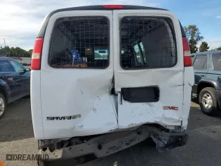 2009 GMC Savana Cargo Van with VIN 1GTGG25C791124332, listed as a Copart auction lot 72819464 with 123,243 mi miles and Salvage Title. Bid and sale history available at carsss.com. Image 6.