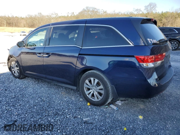 2017 Honda Odyssey SE with VIN 5FNRL5H36HB025430, listed as a Copart auction lot 87641025 with 123,258 mi miles and Salvage Title. Bid and sale history available at carsss.com. Image 2.