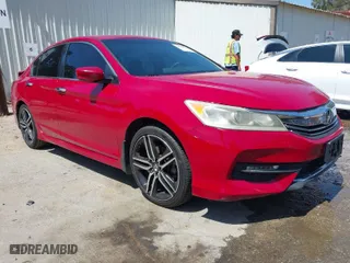 2016 Honda Accord Sedan Sport with VIN 1HGCR2F56GA051803, listed as a IAAI auction lot 42003929 with 123,878 mi miles. Bid and sale history available at carsss.com. Image 1.