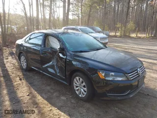 2013 Volkswagen Passat S w/Appearance with VIN 1VWAH7A36DC143468, listed as a IAAI auction lot 41717521 with 94,996 mi miles. Bid and sale history available at carsss.com. Image 1.