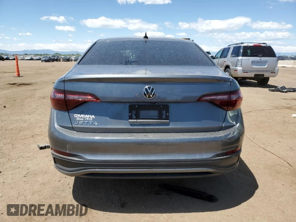 2024 Volkswagen Jetta Sport with VIN 3VWBM7BU1RM008606, listed as a Copart auction lot 57120815 with 11,987 mi miles and Salvage title. Bid and sale history available at DreamBid. Image 6.