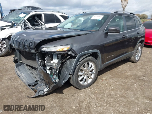 2016 Jeep Cherokee Limited with VIN 1C4PJLDS8GW233799, listed as a IAAI auction lot 41734376 with 114,187 mi miles. Bid and sale history available at carsss.com. Image 19.