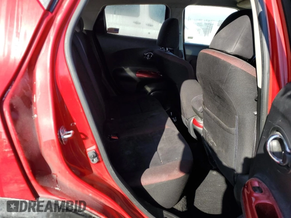 2015 Nissan Juke SV with VIN JN8AF5MR5FT502037, listed as a Copart auction lot 44346205 with 114,300 mi miles and Salvage Title. Bid and sale history available at carsss.com. Image 10.