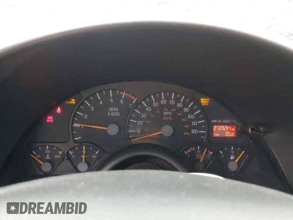 2000 Pontiac Firebird Firebird с VIN 2G2FS22K9Y2103558, выставлен на аукционе Copart как лот 81582794 с пробегом 212 694 миль миль и Чистый • Clean title. История ставок и продаж доступна на DreamBid. Изображение 9.