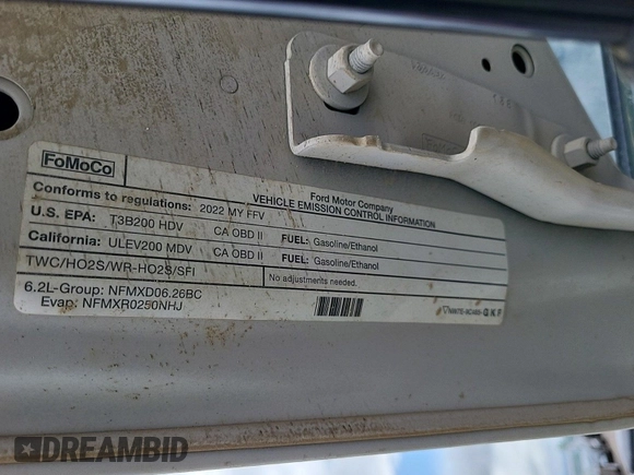 2022 Ford F-250 XL с VIN 1FT7X2B66NEE67862, выставлен на аукционе IAAI как лот 42610485 с пробегом 98 005 миль миль и . История ставок и продаж доступна на DreamBid. Изображение 17.