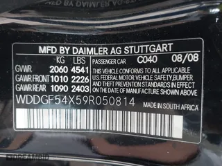 2009 Mercedes-Benz C-Class 3.0L Sport with VIN WDDGF54X59R050814, listed as a IAAI auction lot 41354847 with 144,945 mi miles. Bid and sale history available at carsss.com. Image 9.