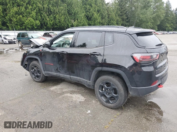 2023 Jeep Compass Trailhawk z VIN 3C4NJDDN9PT501952, wystawiony jako Copart lot #58842985 z przebiegiem Nie podano mil oraz Szkoda całkowita • Salvage title. Historia ofert i sprzedaży dostępna na DreamBid. Obrazek 2.