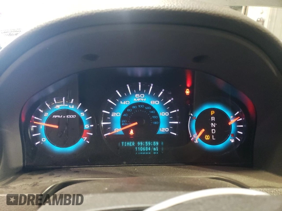 2011 Ford Fusion SEL with VIN 3FAHP0JA2BR190012, listed as a Copart auction lot 41697495 with 110,684 mi miles and Salvage Title. Bid and sale history available at carsss.com. Image 9.