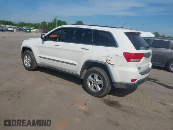 2012 Jeep Grand Cherokee Laredo with VIN 1C4RJFAG2CC176313, listed as a IAAI auction lot 42098127 with 162,556 mi miles. Bid and sale history available at carsss.com. Image 3.