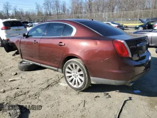 2012 Lincoln MKS with VIN 1LNHL9ER2CG802577, listed as a Copart auction lot 85455164 with 121,169 mi miles and Salvage Title. Bid and sale history available at DreamBid. Image 2.