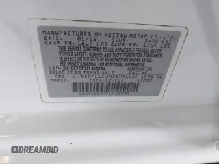2015 Nissan Note S Plus with VIN 3N1CE2CP7FL410294, listed as a IAAI auction lot 42583328 with 169,390 mi miles and . Bid and sale history available at DreamBid. Image 9.