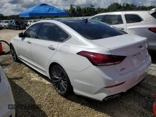 2019 Genesis G80 3.3T Sport with VIN KMTFN4JB4KU326352, listed as a Copart auction lot 74028734 with 0 mi miles and Salvage Title. Bid and sale history available at carsss.com. Image 2.