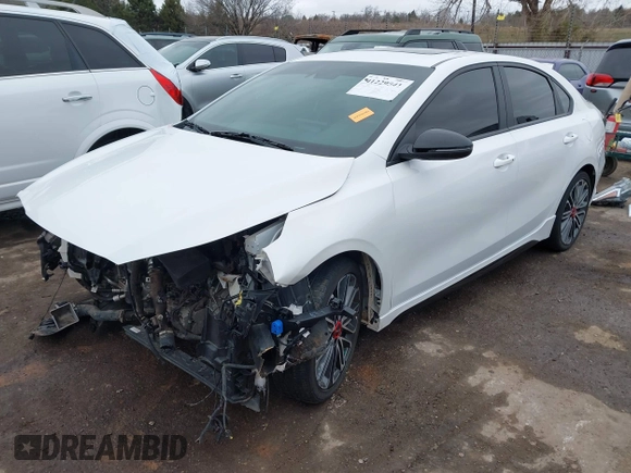 2022 Kia Forte GT with VIN 3KPF44AC8NE438035, listed as a IAAI auction lot 41229541 with 32,911 mi miles. Bid and sale history available at carsss.com. Image 18.