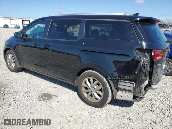 2019 Kia Sedona EX with VIN KNDMB5C15K6557130, listed as a Copart auction lot 46328325 with 83,076 mi miles and Salvage Title. Bid and sale history available at DreamBid. Image 2.