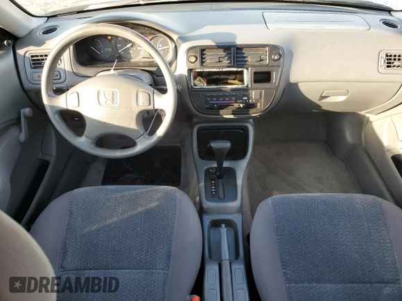 1998 Honda Civic DX with VIN 1HGEJ6221WL116188, listed as a Copart auction lot 47105105 with 50,017 mi miles and Salvage Title. Bid and sale history available at DreamBid. Image 8.
