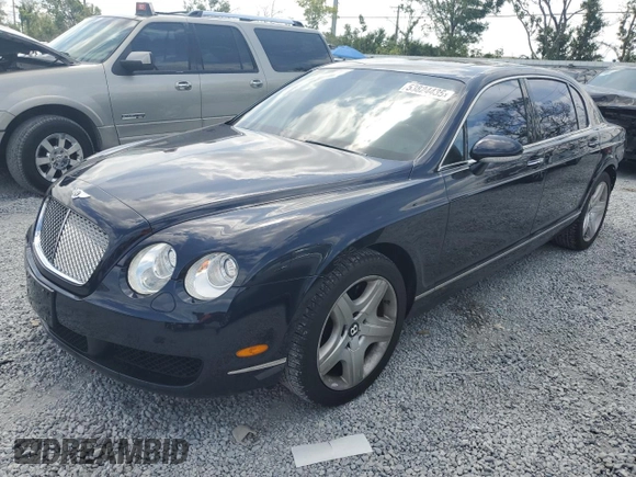 2006 Bentley Flying Spur with VIN SCBBR53W168039849, listed as a Copart auction lot 53824435 with 62,969 mi miles and Salvage Title. Bid and sale history available at DreamBid. Image 1.