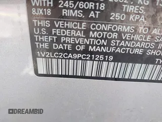 2023 Volkswagen Atlas SE с VIN 1V2LC2CA9PC212519, выставлен на аукционе IAAI как лот 42177771 с пробегом 58 505 миль миль и . История ставок и продаж доступна на DreamBid. Изображение 9.