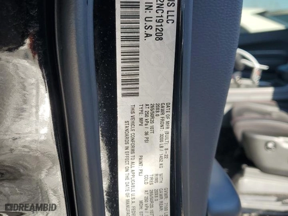 2022 Dodge Durango R/T with VIN 1C4SDJCT2NC191208, listed as a Copart auction lot 82324064 with NaN miles and Salvage Title. Bid and sale history available at carsss.com. Image 13.