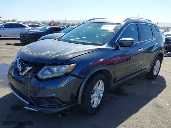 2016 Nissan Rogue SV with VIN KNMAT2MT4GP726683, listed as a IAAI auction lot 41664360 with 98,211 mi miles. Bid and sale history available at carsss.com. Image 17.