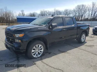 2023 Chevrolet Silverado 1500 Custom with VIN 1GCPDBEK3PZ171808, listed as a Copart auction lot 49841145 with 22,549 mi miles and Salvage Title. Bid and sale history available at DreamBid. Image 1.