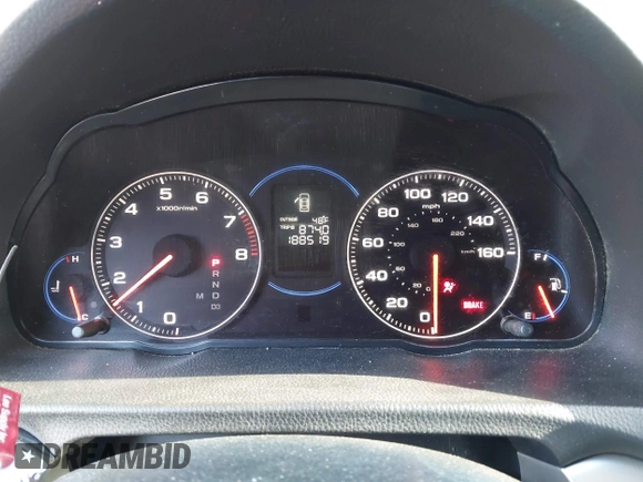 2005 Acura TSX with VIN JH4CL96825C028778, listed as a IAAI auction lot 41898722 with 188,519 mi miles. Bid and sale history available at carsss.com. Image 7.